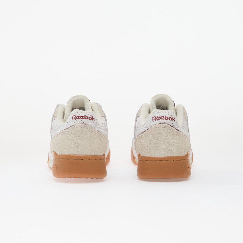 Reebok Workout Plus White/ Classic Burgundy/ Chalk