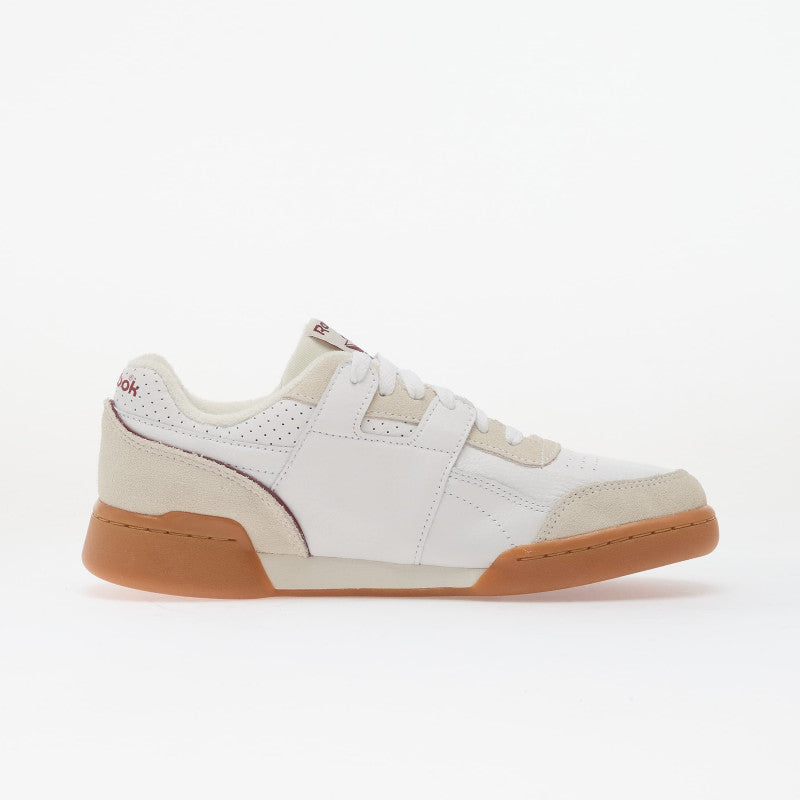 Reebok Workout Plus White/ Classic Burgundy/ Chalk