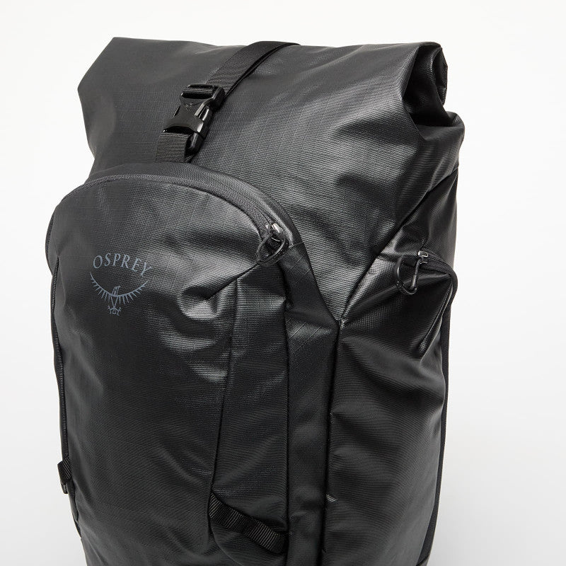Osprey Transporter Roll Top Backpack Raven Black/ Black 30