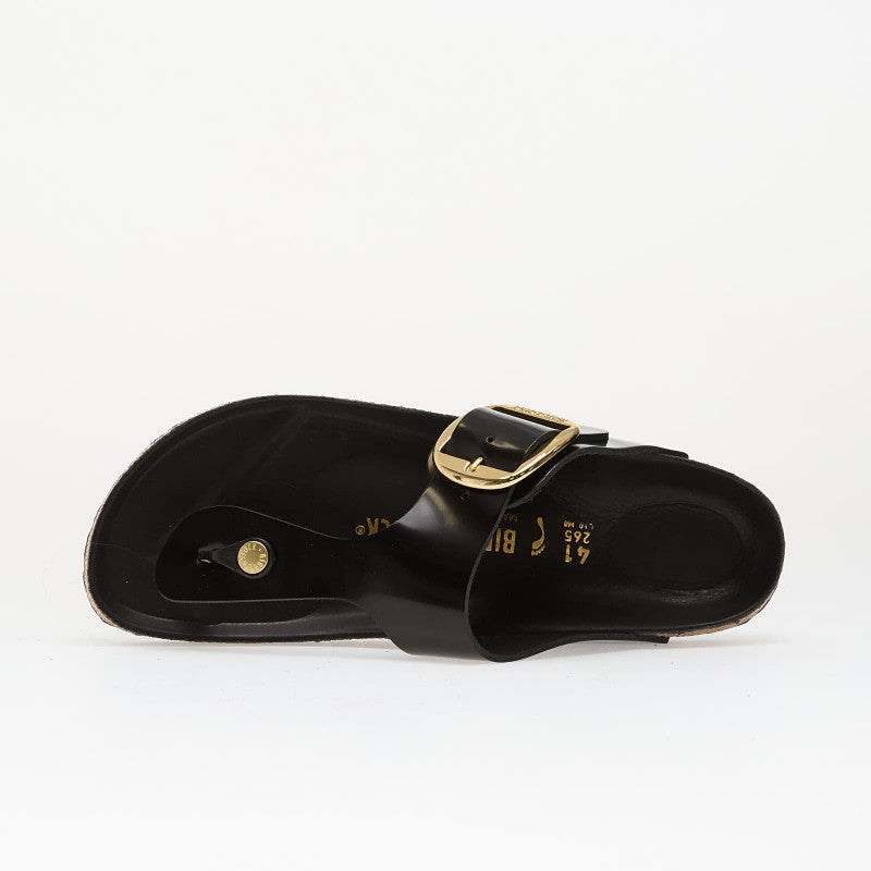 Birkenstock Gizeh Big Buckle Natural Leather Patent Women Nappa Glamour