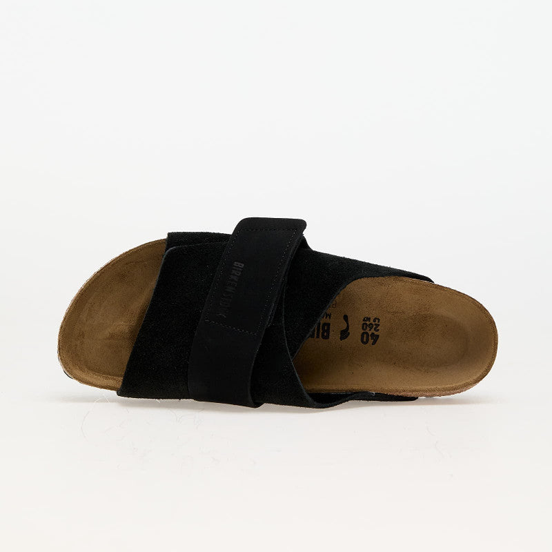Birkenstock Kyoto Nubuck/Suede Leather Black