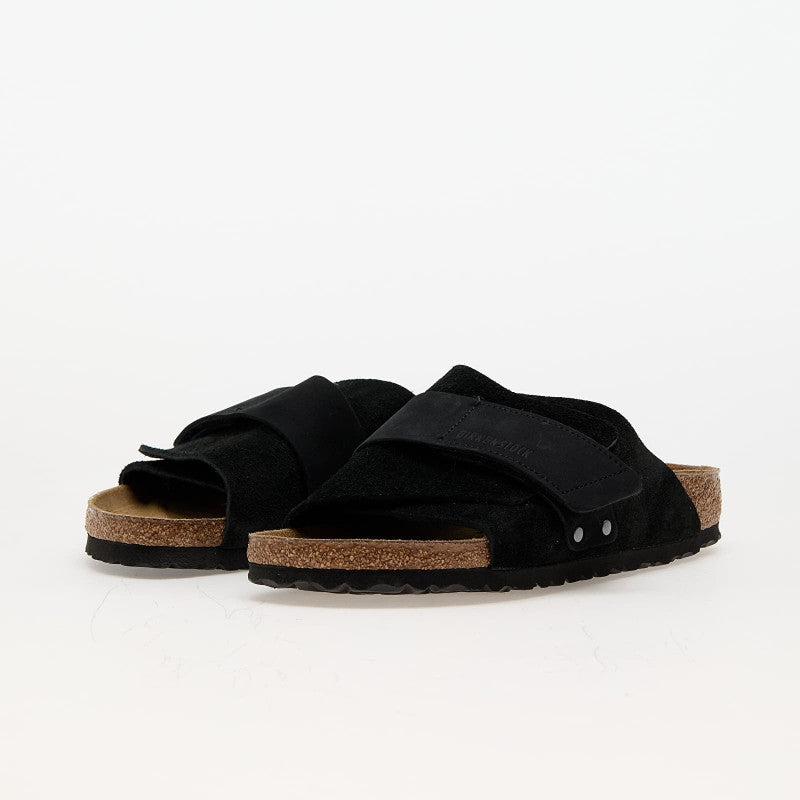 Birkenstock Kyoto Nubuck/Suede Leather Black