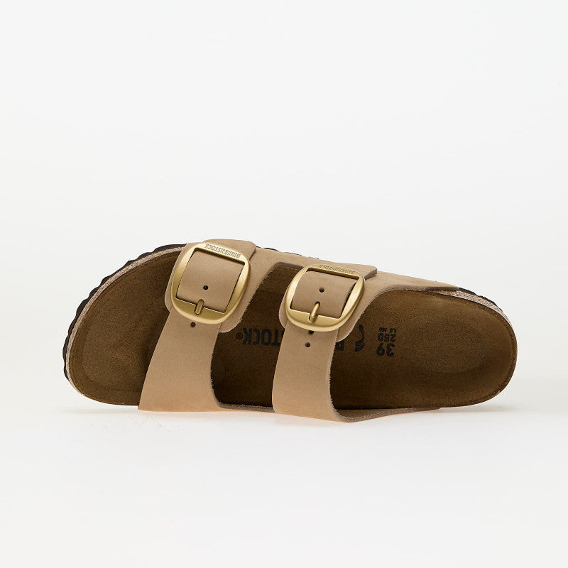 Birkenstock Arizona Big Buckle Nubuk Leather Sandcastle