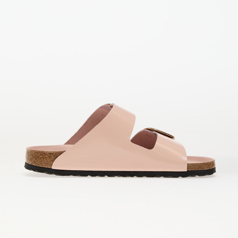 Birkenstock Arizona Big Buckle Natural Leather Patent High-Shine Light Rose