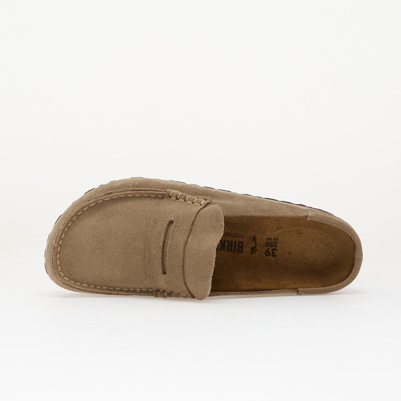 Birkenstock Naples Wrapped Suede Leather Taupe