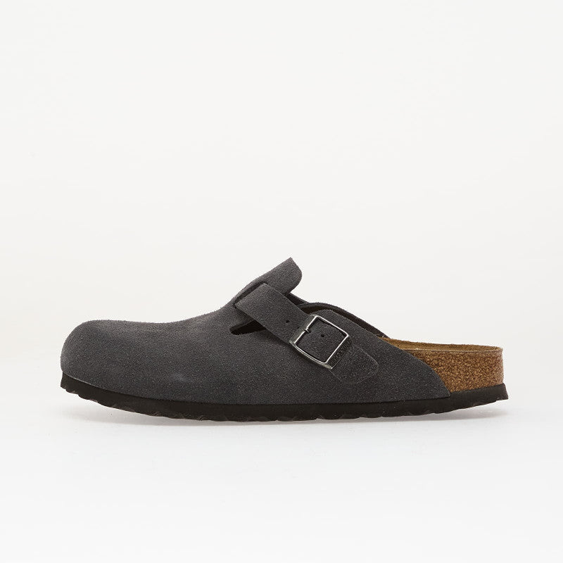 Birkenstock Boston Suede Leather Charcoal
