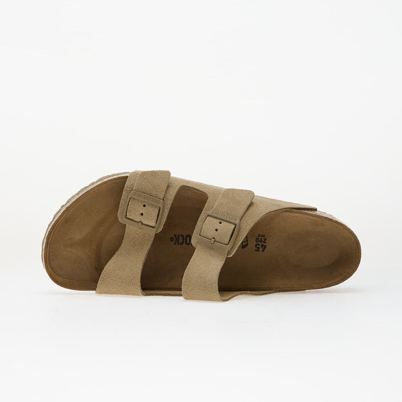 Birkenstock Arizona Suede Leather Faded Khaki