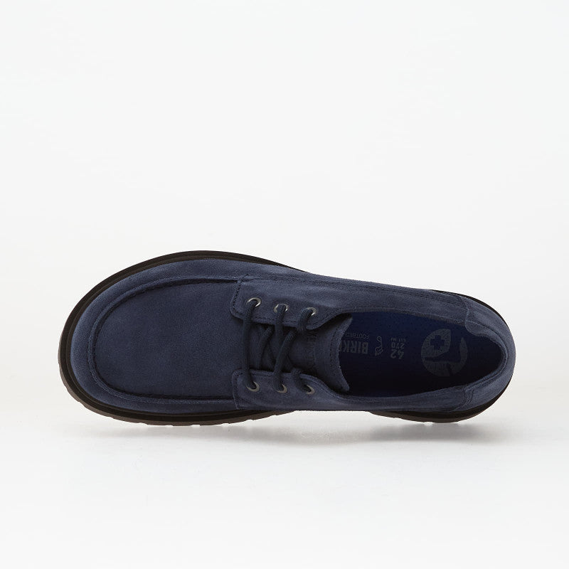 Birkenstock Highwood Moc Lace Low Suede Leather New Navy