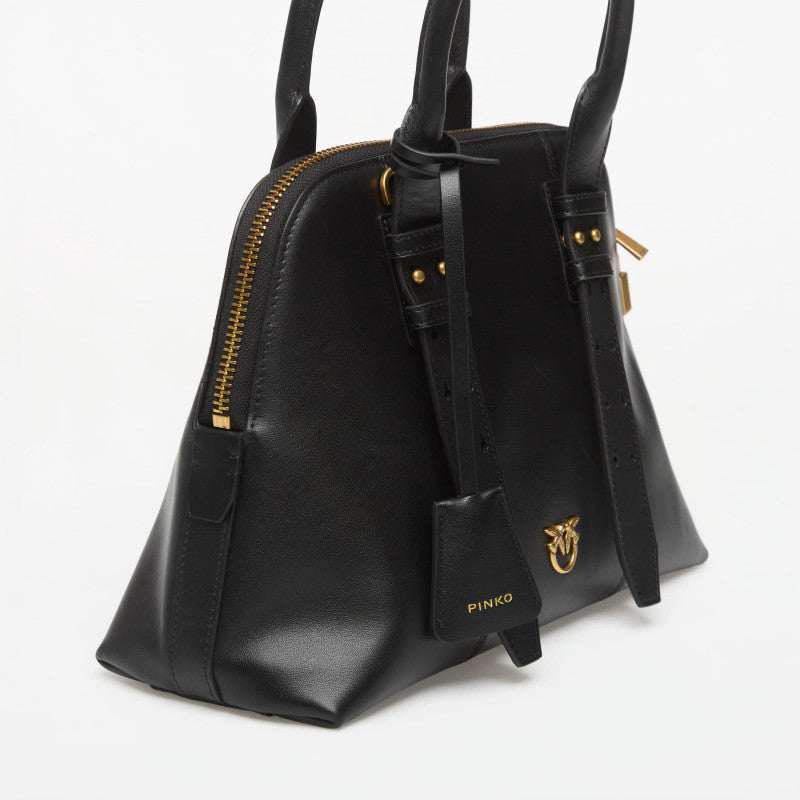 Pinko Bowling Bag Medium Vitell Black