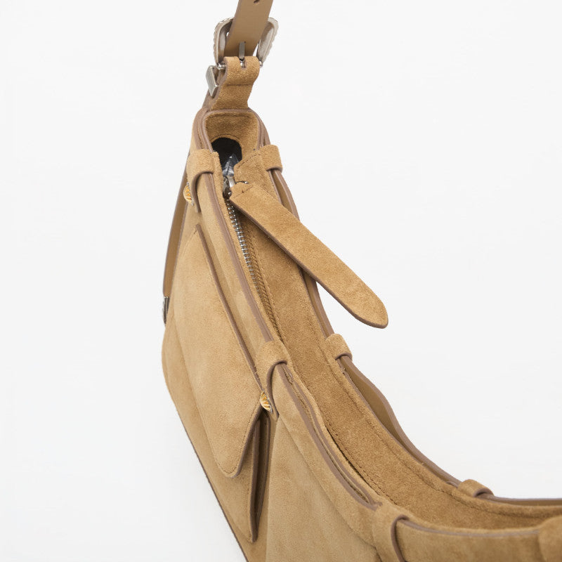 Pinko Pocket Body Bag Big Suede Verde Cang