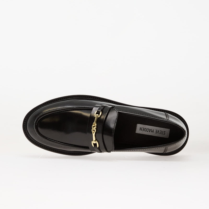 Steve Madden Huddles Black Leather