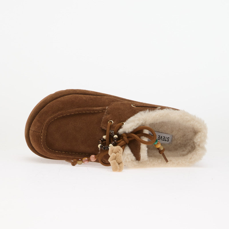 Steve Madden Cuddly Chsnut Suede