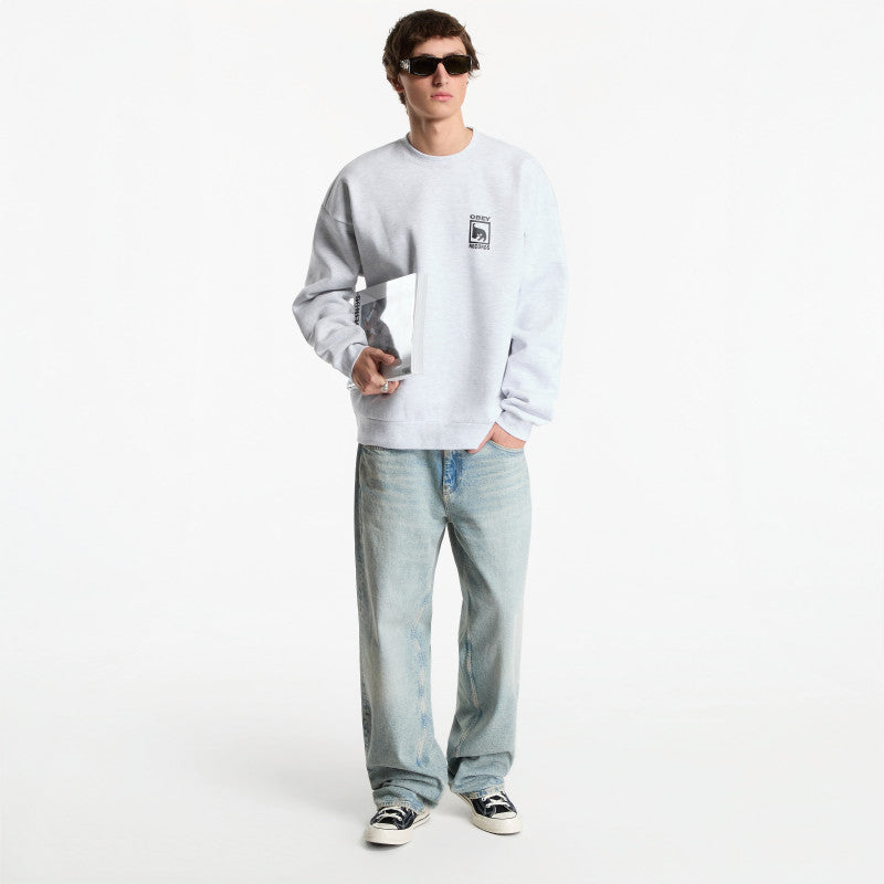 Obey Records Extra Heavy Crew Ash Grey