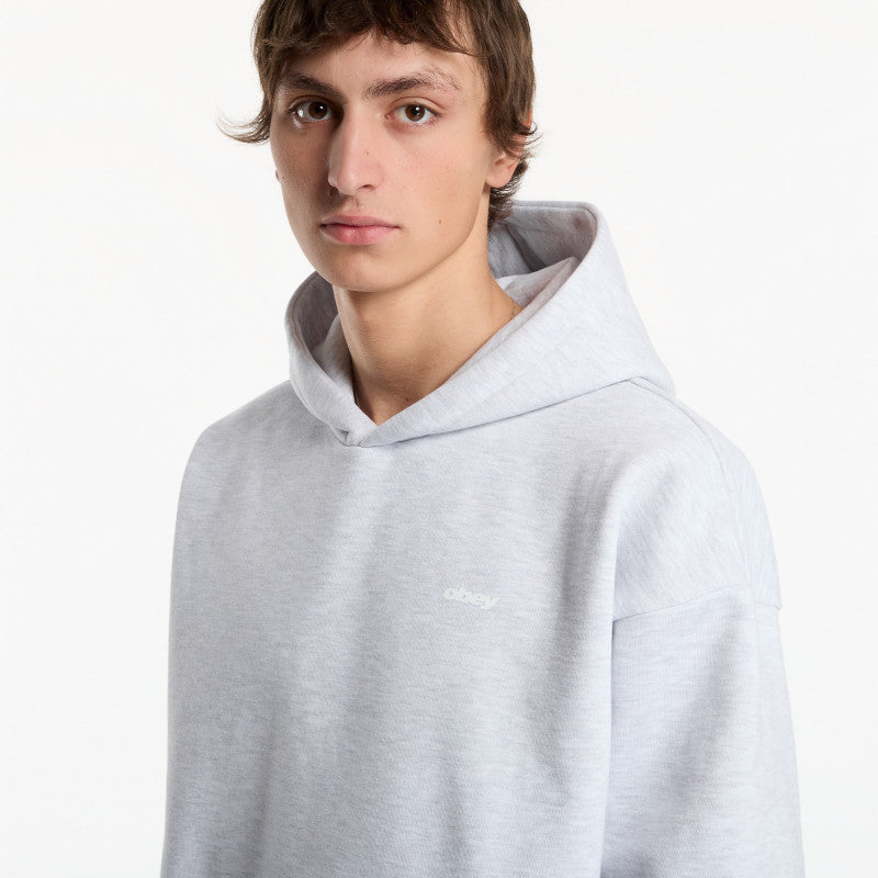 Obey Intercontinental Extra Heavy Hood Ash Grey