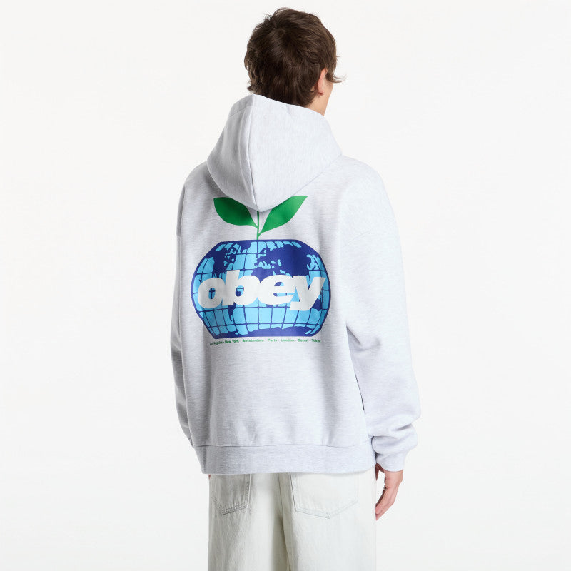 Obey Intercontinental Extra Heavy Hood Ash Grey