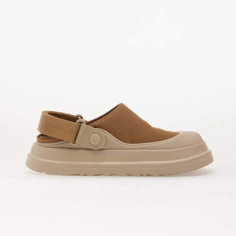 UGG Wmns Goldenglow Suede Clog Chestnut