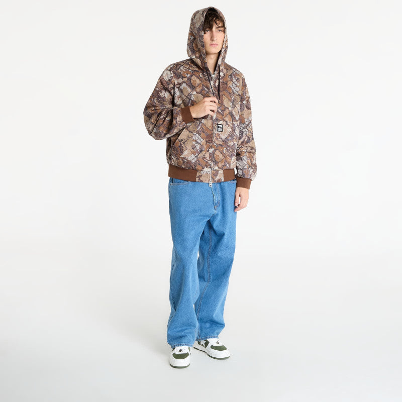 OBEY Glen Zip Up Jacket Fence Camo Multi