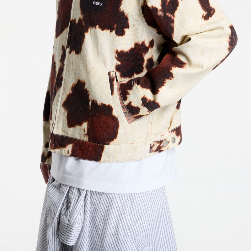 Obey Workshop Jacket Cow Print