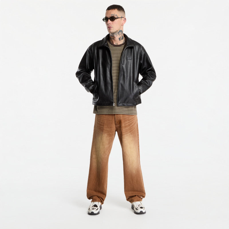 Obey Workman PU Jacket Black