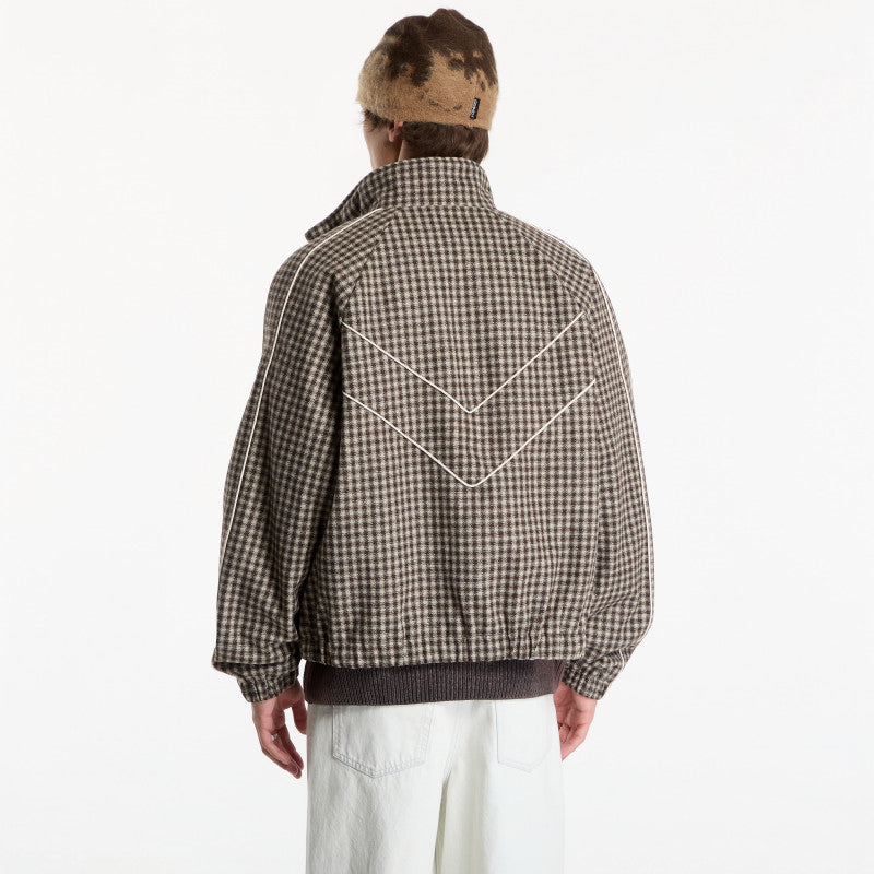Obey Leisure Training Jacket Abbey Stone Plaid