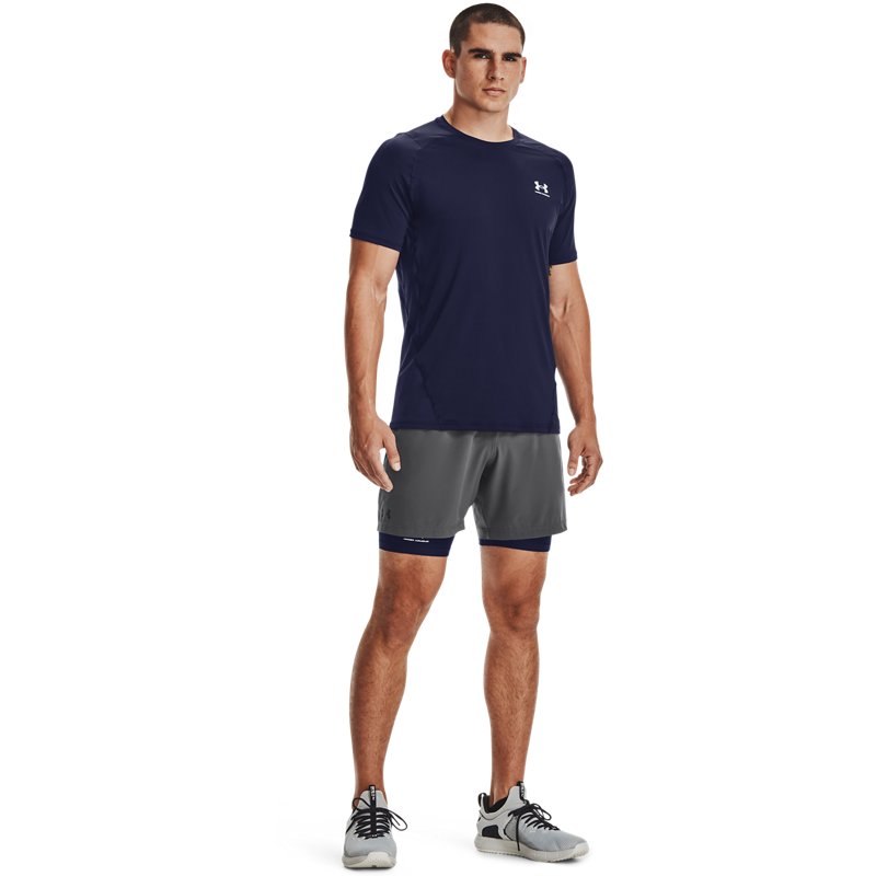 Under Armour Hg Armour Fitted Ss Midnight Navy