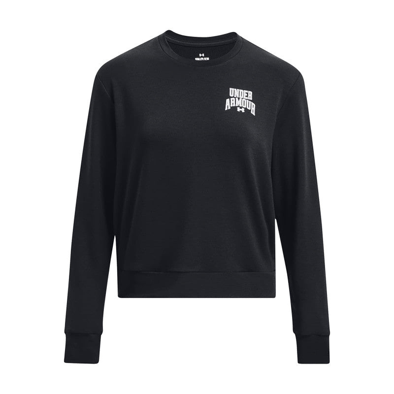 Under Armour Rival Terry Graphic Crew Black