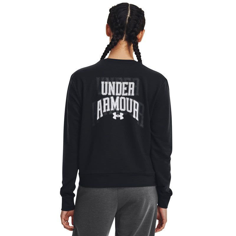 Under Armour Rival Terry Graphic Crew Black