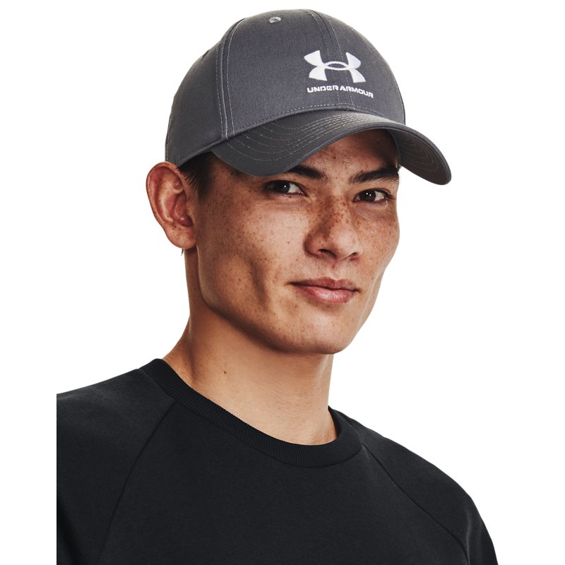Under Armour Mens Branded Lockup Adj Pitch Gray