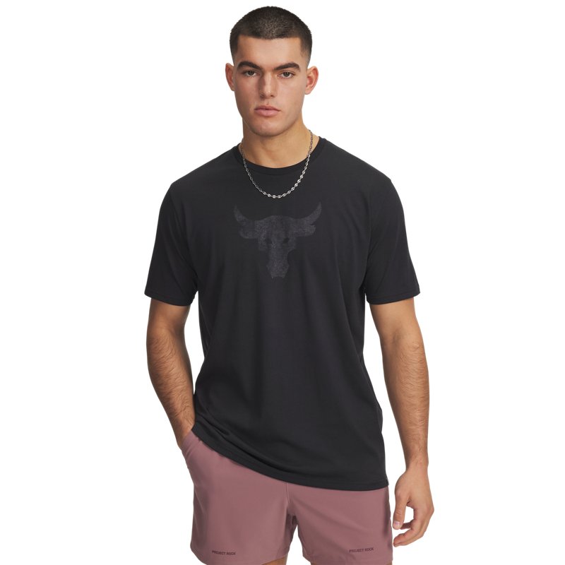 Under Armour Project Rock Brahma Bull SS Tee Black