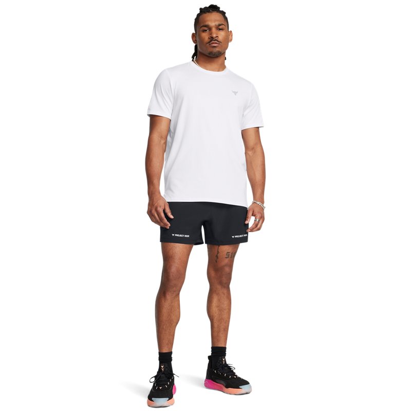 Under Armour Project Rock Ultimate 5" Training Short Black/ White