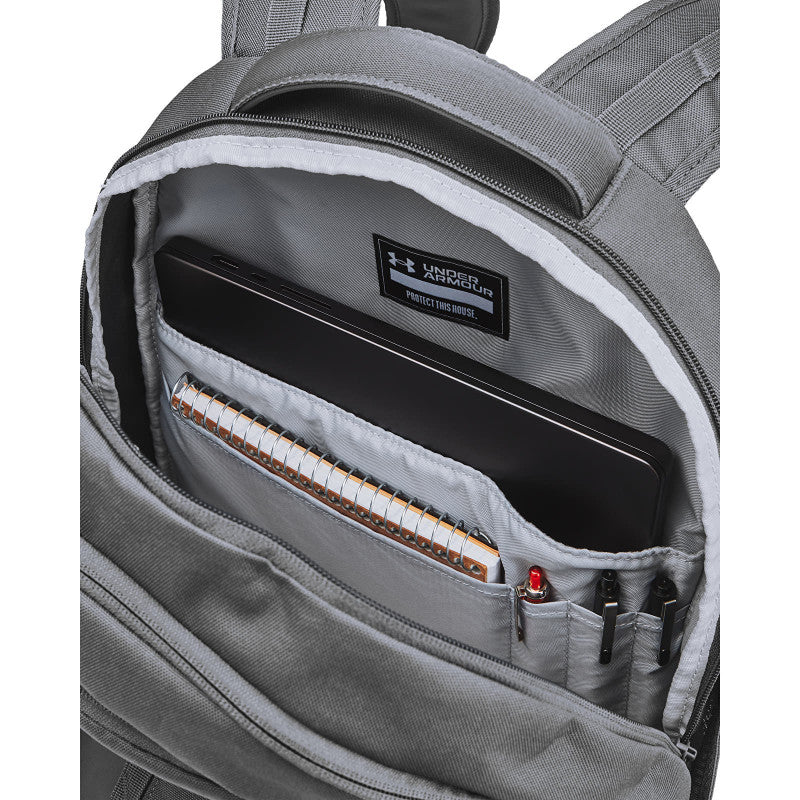 Under Armour Hustle 6.0 Backpack Castlerock/ Steel