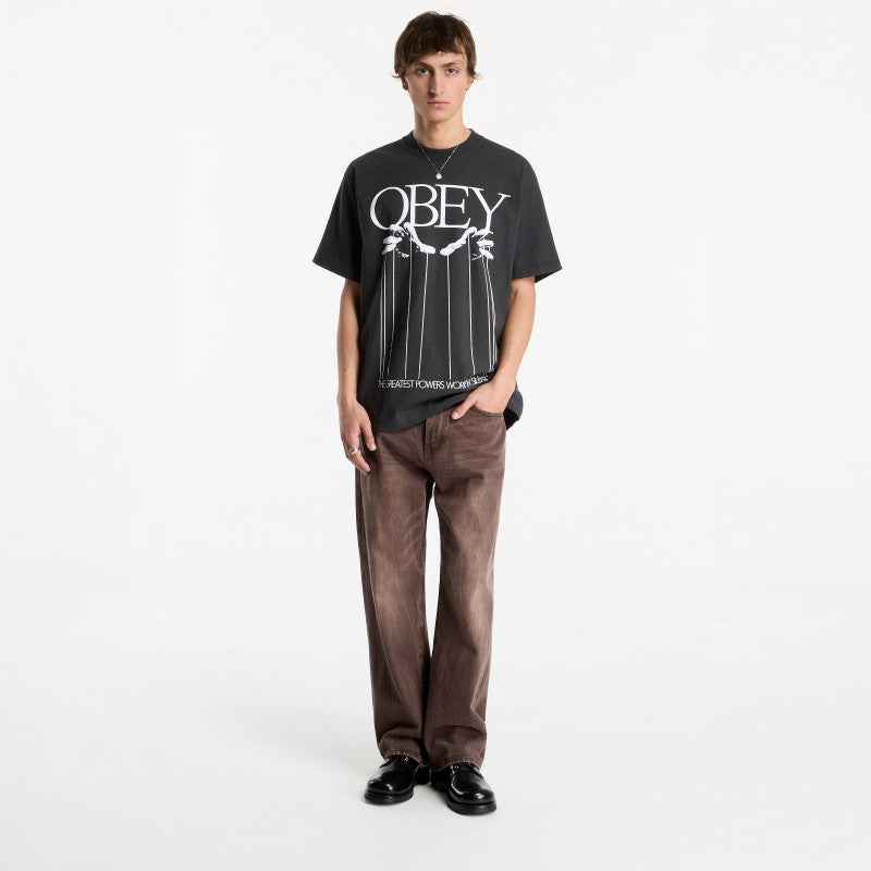 Jeansy Obey Nelson Straight Leg Denim Vintage Archive Wren