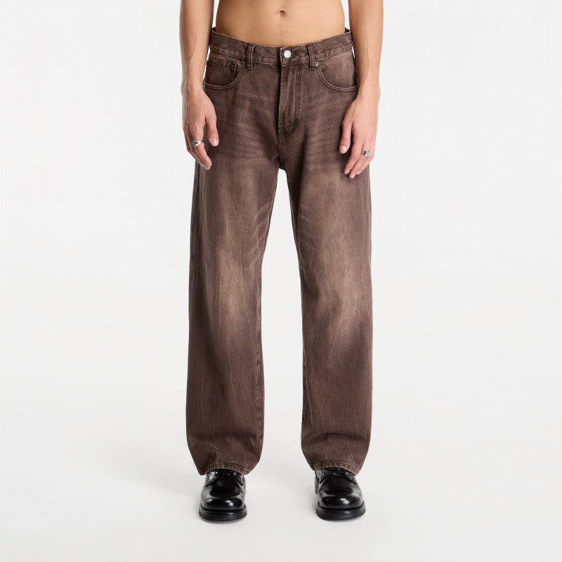 Jeansy Obey Nelson Straight Leg Denim Vintage Archive Wren
