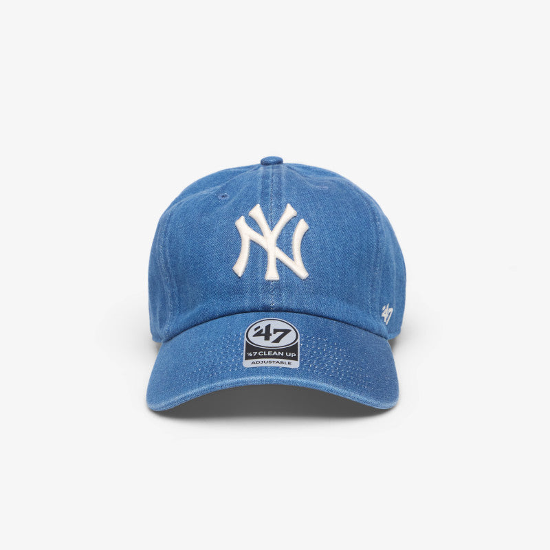 47 Brand MLB Clean Up Lennon New York Yankees Cap Denim Blue