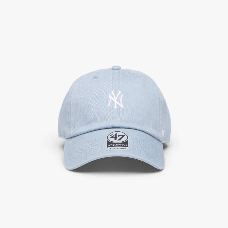 47 Brand MLB Clean Up Base Runner New York Yankees Cap Pastel Blue