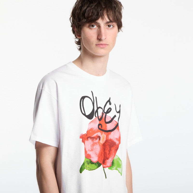 OBEY Watercolor Poppy White