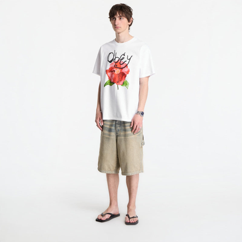 OBEY Watercolor Poppy White