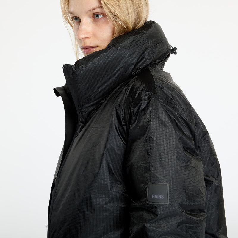 Rains Kevo Short Puffer Jacket W4T3 UNISEX Black