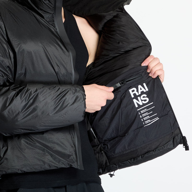 Rains Kevo Short Puffer Jacket W4T3 UNISEX Black