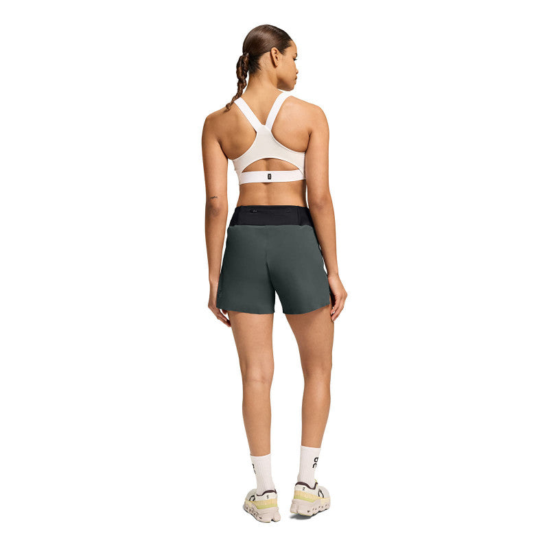 On 5" Running Shorts Lead/ Black