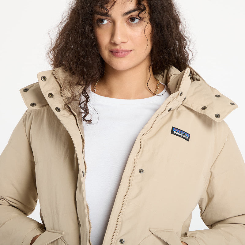 Patagonia W's Downdrift Jacket Oar Tan W/ Seabird Grey