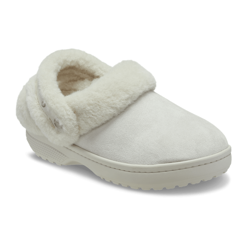 Crocs Classic Unfurgettable Vegan Suede Clog Cocoa Cream