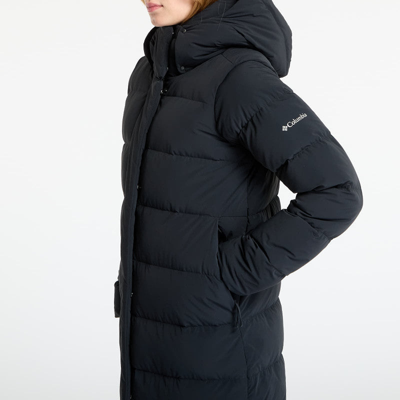 puchowa Columbia Amaze Puff™ Long Hooded Jacket Black