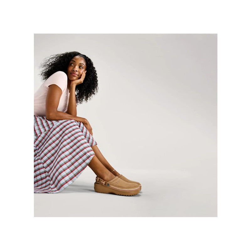 Crocs Classic Crafted Vegan Suede Stitch Sepia