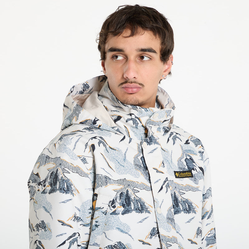 Columbia High Cascades™ Interchange Reversible Bomber Jacket Dark Stone Skylines