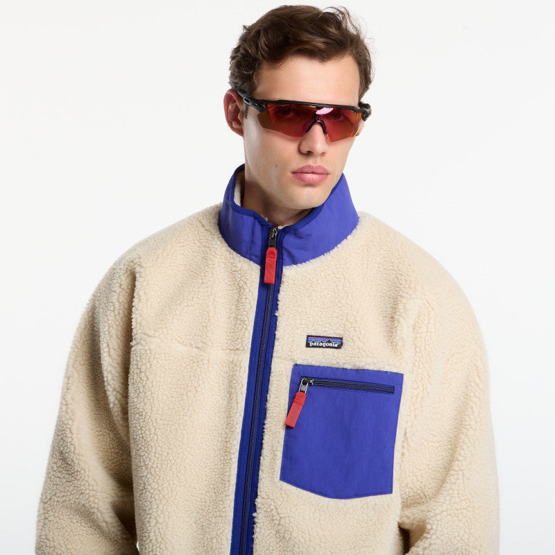 Patagonia M's Classic Retro-X Jacket Dark Natural/ Cobalt Blue