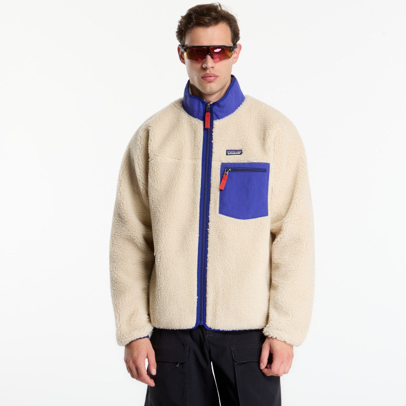 Patagonia M's Classic Retro-X Jacket Dark Natural/ Cobalt Blue