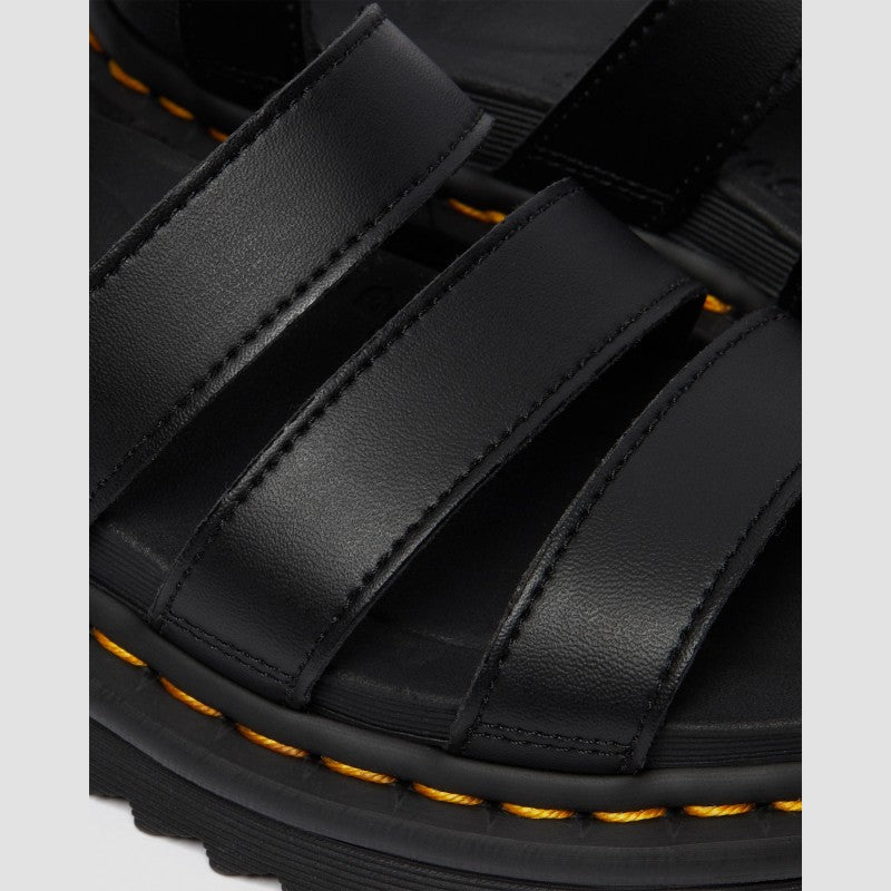 Dr. Martens VEGAN BLAIRE STRAP SANDALS Black Felix Rub Off