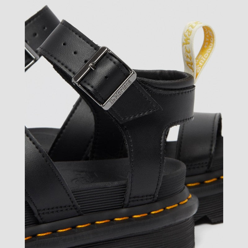 Dr. Martens VEGAN BLAIRE STRAP SANDALS Black Felix Rub Off