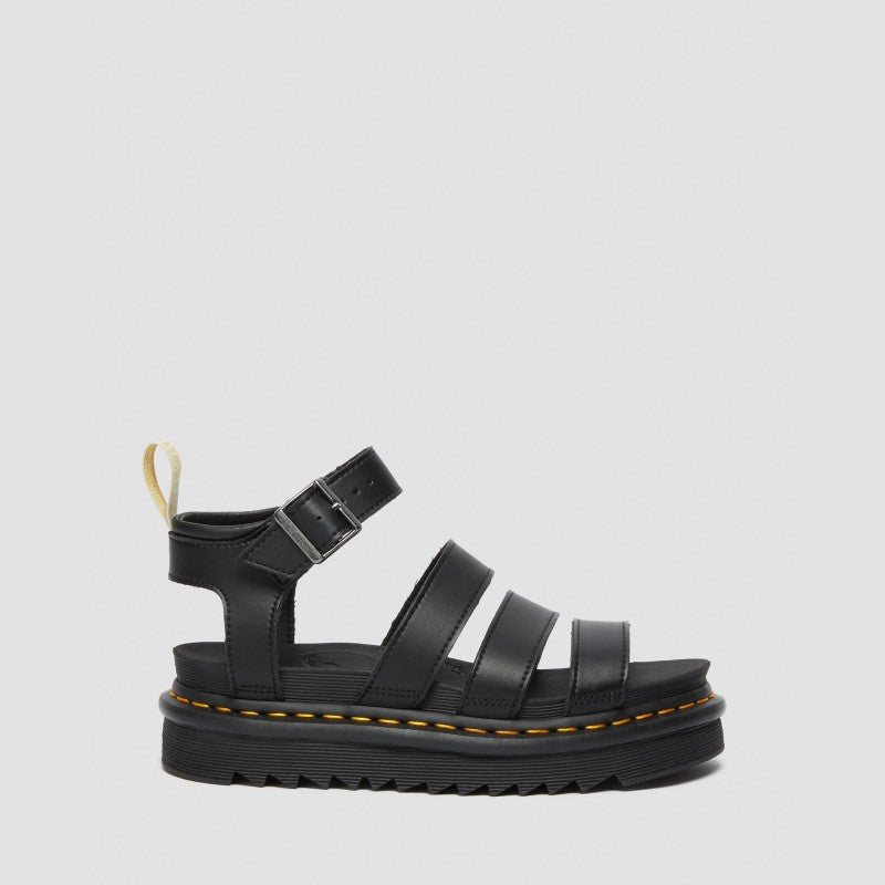 Dr. Martens VEGAN BLAIRE STRAP SANDALS Black Felix Rub Off